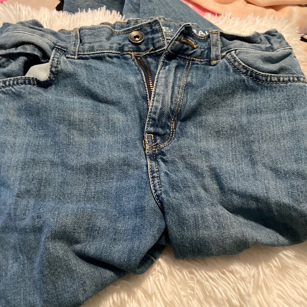 Medium-Wash Straight Leg Jeans